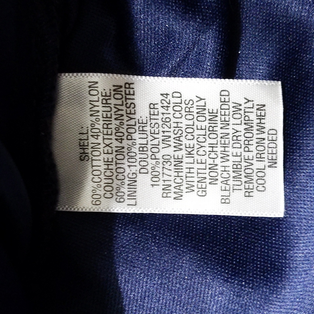 Lace navy blue dress - Picture 8 of 9